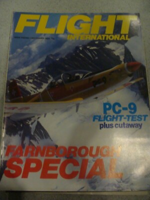 FLIGHT INTERNATIONAL - Farnborough SPECIAL - PC-9 Flight test - 1/9/1984