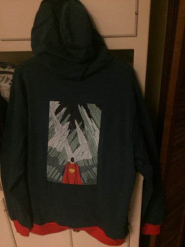 Superman Ice Fortress Hoodie World’s Finest Collection DC comics brand new 2x - Picture 9 of 12