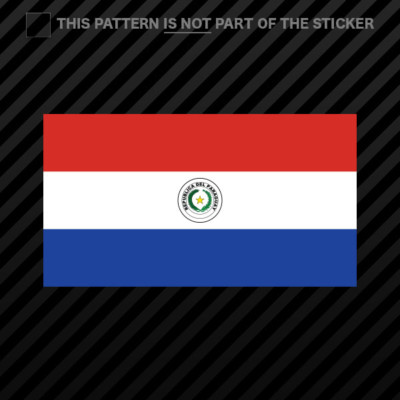 Paraguayan New Guinean Flag Sticker Self Adhesive Vinyl Paraguay PRY PY