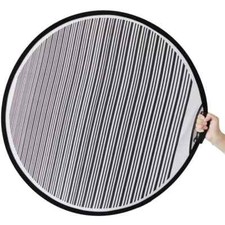 80cm Circular Light Reflector Board Round Striped Dent Panel PDR Lined Portable
