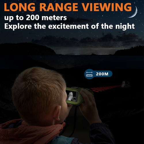Binoculars Night Vision Telescope Camera IR LED 48MP 4X 8X Zoom 2.4'' IPS Screen - Picture 8 of 13