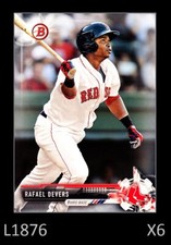 1-2016 BOWMAN PROSPECTS BASE RAFAEL DEVERS RED SOX CARD#BP109 QTY 