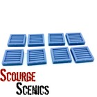 Resin 28mm Sci-Fi Louvred Square Windows Terrain Greebles Scenery Building Bits