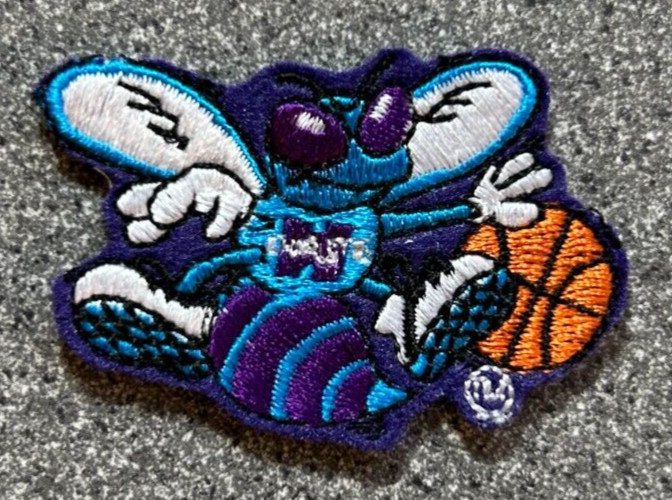1989-2002 CHARLOTTE HORNETS NBA BASKETBALL VINTAGE 2" DEFUNCT TEAM LOGO PATCH