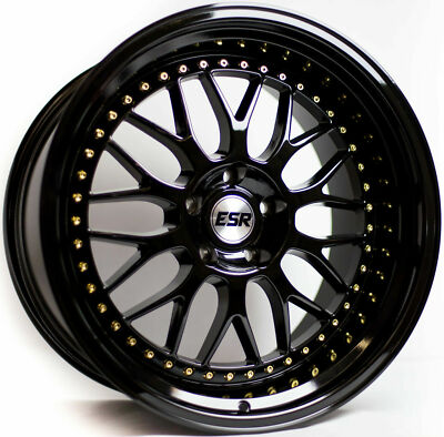取引中 ESR 18インチ ホイール ESR SR01 Wheels 18x8.5 +30 5x114.3 Gloss Black 18