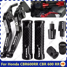 For HONDA CBR600RR 2003-2006 CNC Handle Grips Cap + Brake Clutch Levers Sets NEW