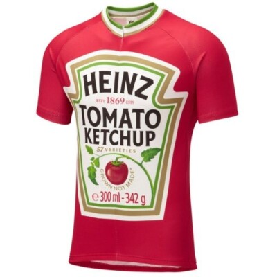 Foska Heinz Ketchup Casual Fit Cycling Jersey Size Small (35-37