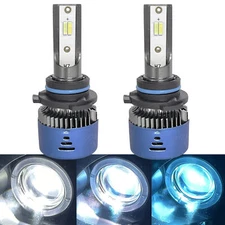 9006 10000K LED Kit Headlight Bulb Switchback 6K 8K 10K White Blue Strobe Light