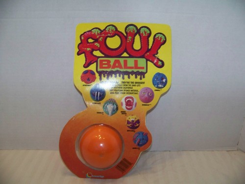 LANARD 1986 FOUL BALL SPIDERWAD. UNPUNCHED CARD! NEW. ULTRA RARE! (MAD BALLS) - Picture 10 of 17