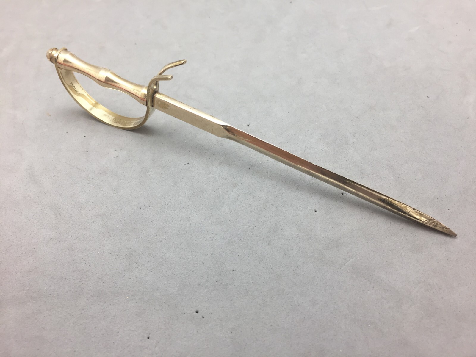 Brass Sword Saber Letter Opener 7 1/4" Vintage Pirate Civil War Made England eBay