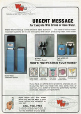 1988 Vintage Print Ad Urgent Message For Everyone Who Drinks or Uses Water Group