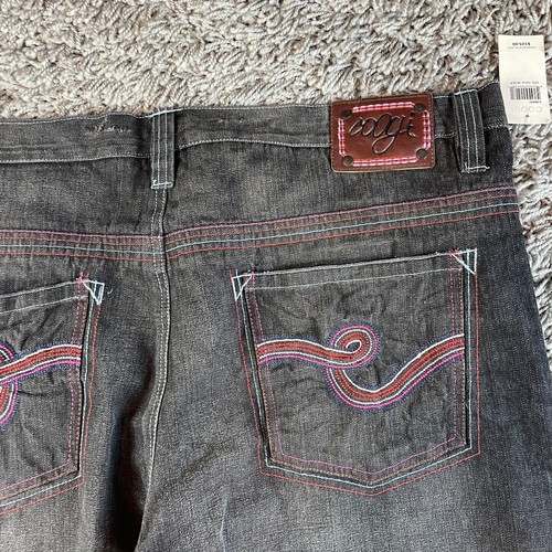 Vintage Coogi Jeans Mens 44x34 Black Y2K Embroidered Baggy Loose NWT $125 Skate - Picture 4 of 16