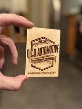 36Pcs BLANK Rectangle Wooden Business Cards Blanks - PREMIUM  USA SHIPPING