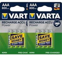 8 X Varta Recharge Accu Power 56703 800Mah Aaa Micro HR03 1,2V Akku Im Blister