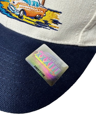 Super Bowl 33 Hat XXXIII NEW NWT NOS 1999 Denver Broncos Vintage Cap Strap Back - Picture 9 of 13