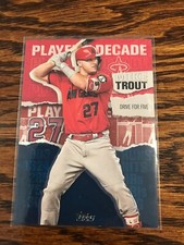 Topps Series 2 2020 Mike Trout Player of the Decade MT-21 Red Parallel 02/10rare