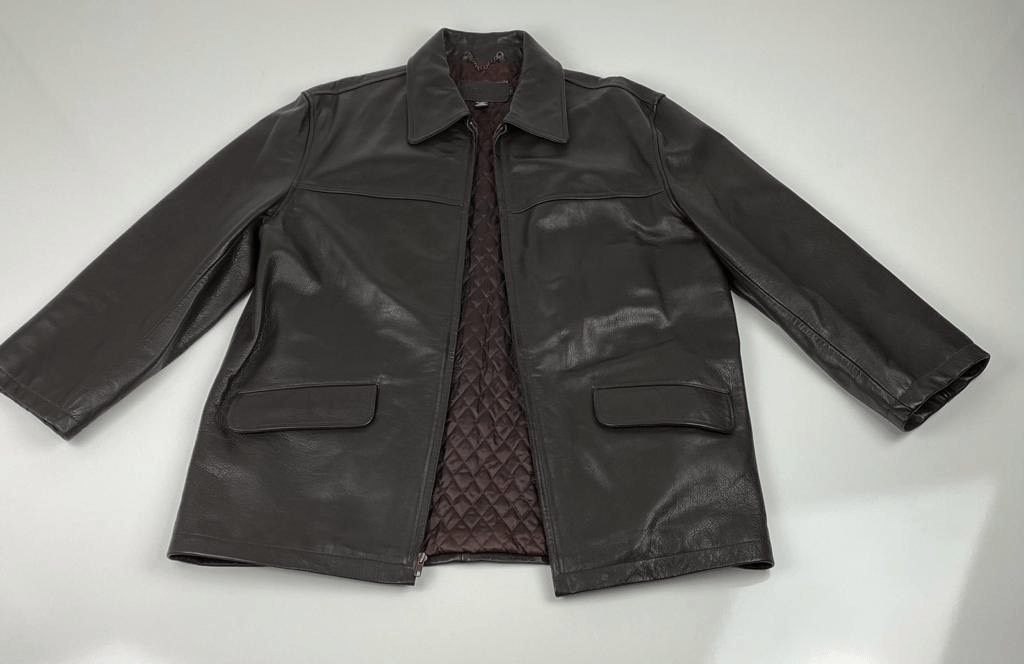 Vintage 1980s J. Crew Quilted Lined Leather Jacket Mens Vintage 1980s J. Crew Quilted Lined Leather Jacket Mens