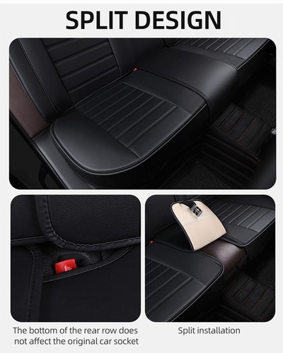 Funda de asiento de coche 2/5 fundas de asiento de cuero sintético PU fundas para Mercedes-Benz GLK - Imagen 19 de 28
