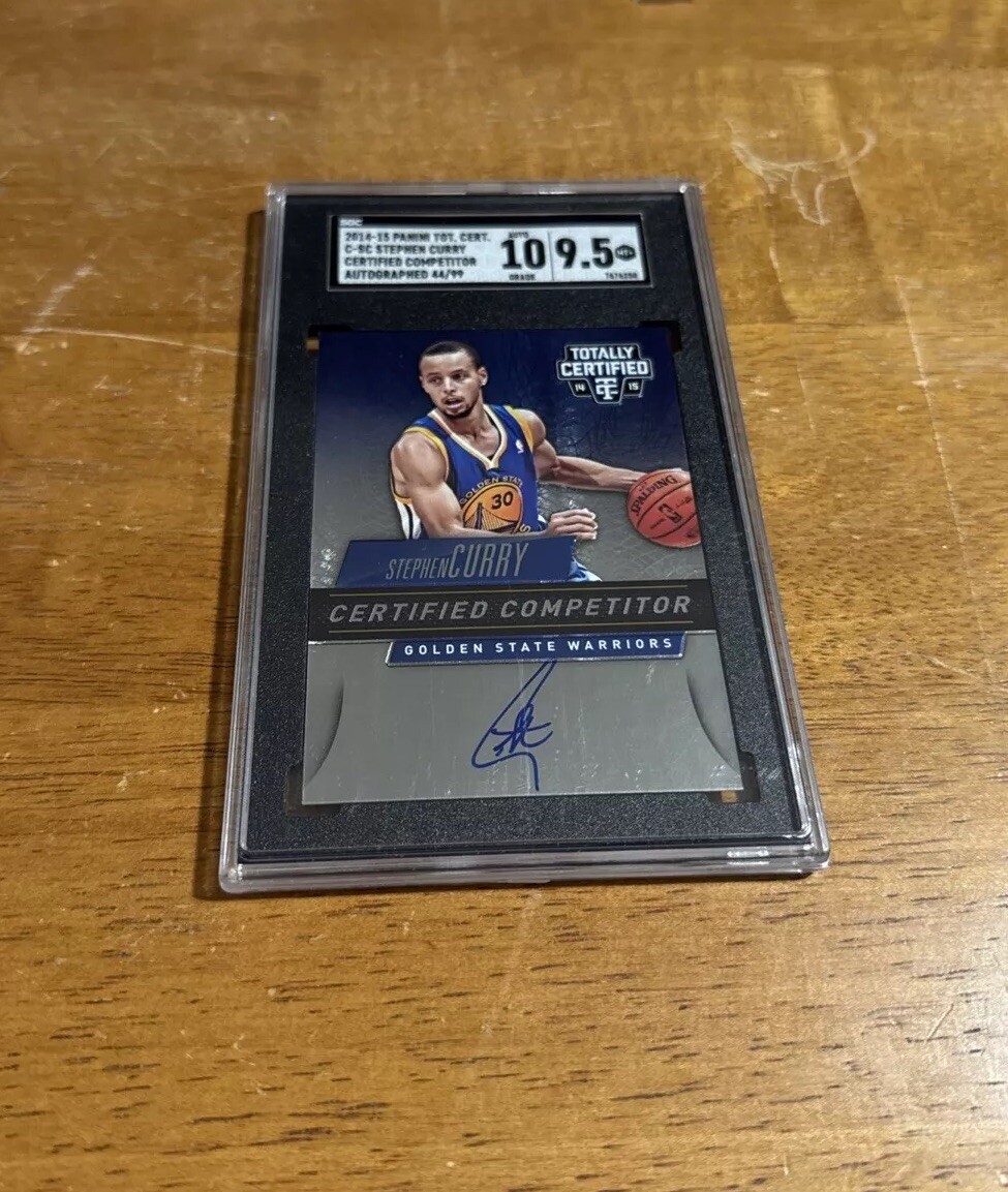 2014-15 TOTALLY CERTIFIED BASKETBALL STEPHEN CURRY AUTO /99 SGC 9.5