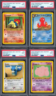 Complete PSA 9 Pokemon 2002 1st Edition Neo Destiny Common Set | eBay