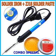 Soldering Iron Electric Gun Adjustable Temperature 60W Welding Solder Wire Kit