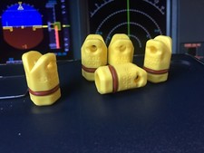 5 each SKYLOX AIRCRAFT CIRCUIT BREAKERS (C/B) LOCKOUTS in Yellow USA Made