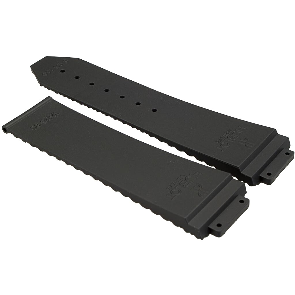 Genuine HUBLOT rubber bracelet structured black für HUBLOT Big