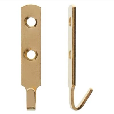 Schwerlast Messing Haken J Bild Spiegel Wandmantel & Schrauben 60 mm UK Lager