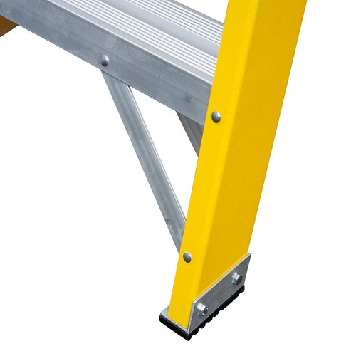 0,9 m FIBERGLAS Swingback Stufenleiter 5 Laufflächen professionelle leichte Schritte - Bild 6 von 7
