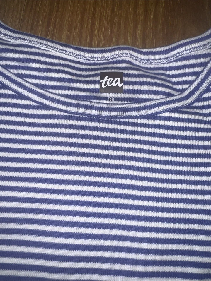 Tea Collection Tiered Skirted Twirl Dress Sz 12 New With Defects NWT NWD NOS - Image 4 of 4