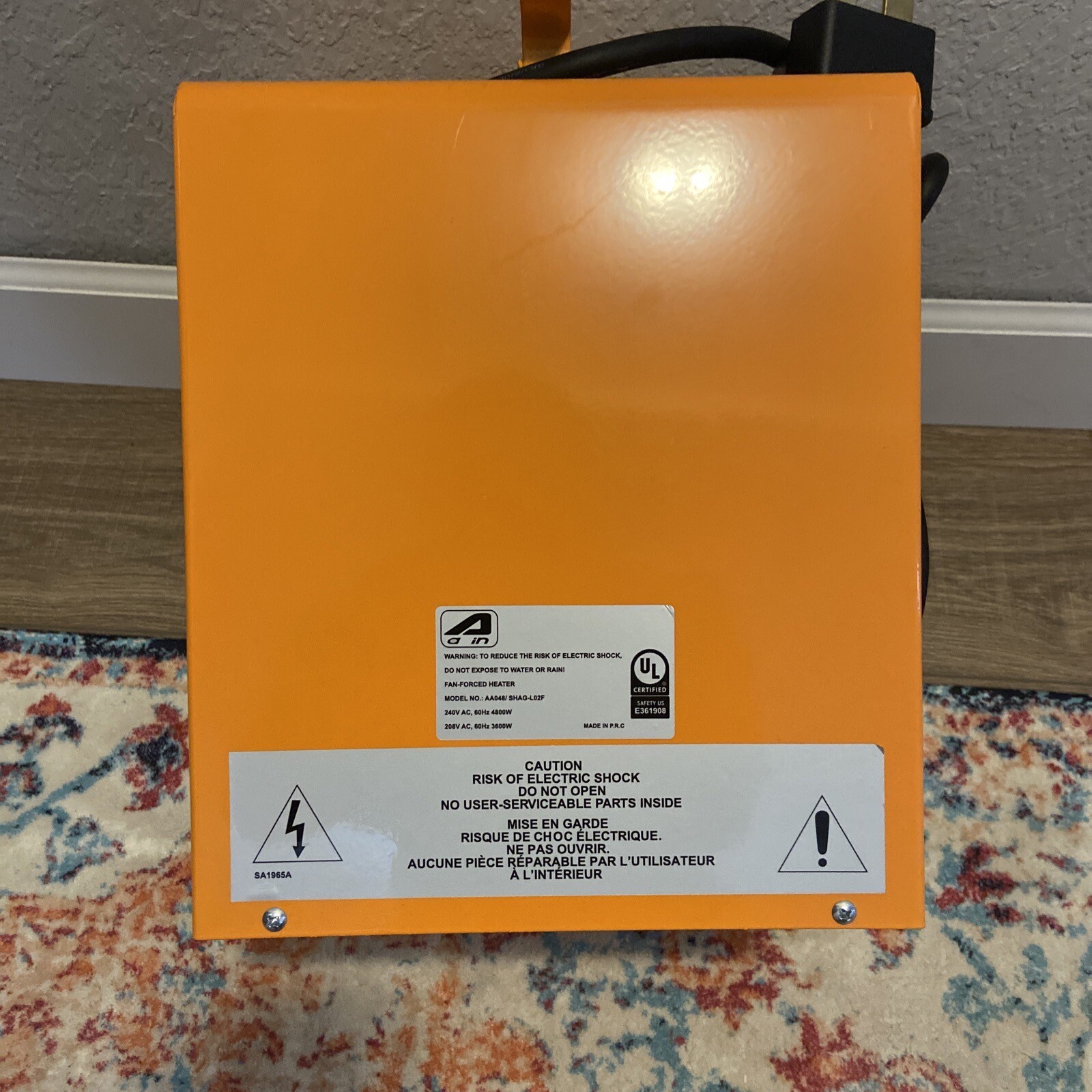 AAIN 240V 4800W Garage Warehouse Portable Industrial Space