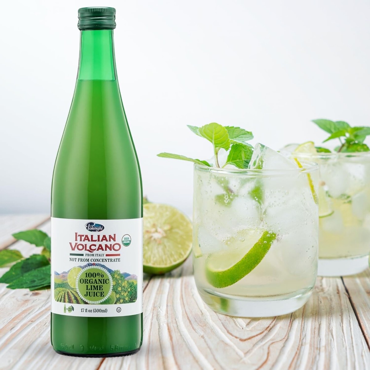 Case of Italian Volcano Organic Lime Juice 500 ml