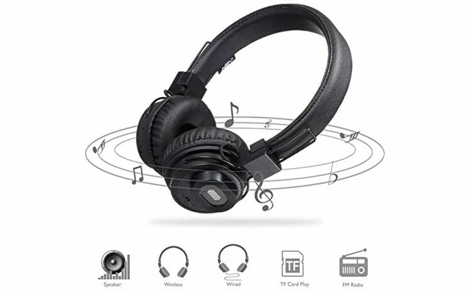 NIA in1 Bluetooth Headphone X5SP with External Speaker +TF Card+