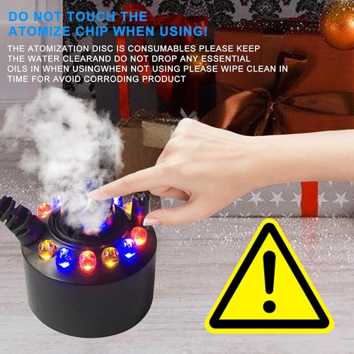 LED Ultraschall Vernebler Mini Fog Maker Springbrunnen Nebelgerät Nebelmaschine - Bild 6 von 12