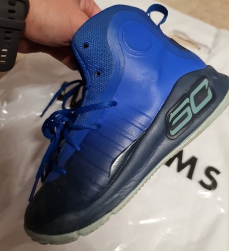 Good Used Under Armour Stephen CURRY KID US 2 Blue - Picture 7 of 10
