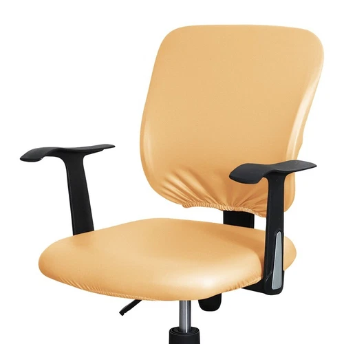 2 Piece PU Leather Stretch Office Chair Seat Cover Waterproof Swivel Protector - Picture 32 of 35