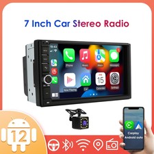 Double 2Din 7" Android 12 Car Radio CarPlay Stereo 2 32GB GPS Navigation WiFi BT