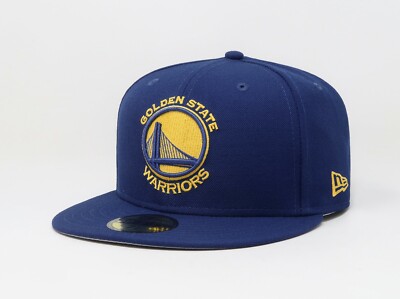 New Era 59Fifty Men Women Hat Golden State Warriors Royal Blue Fitted Wool Cap