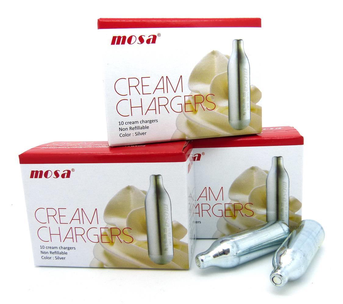 30 x Mosa N2O 8g Sahnekapseln für Sahnespender und Sahnebereiter NEU