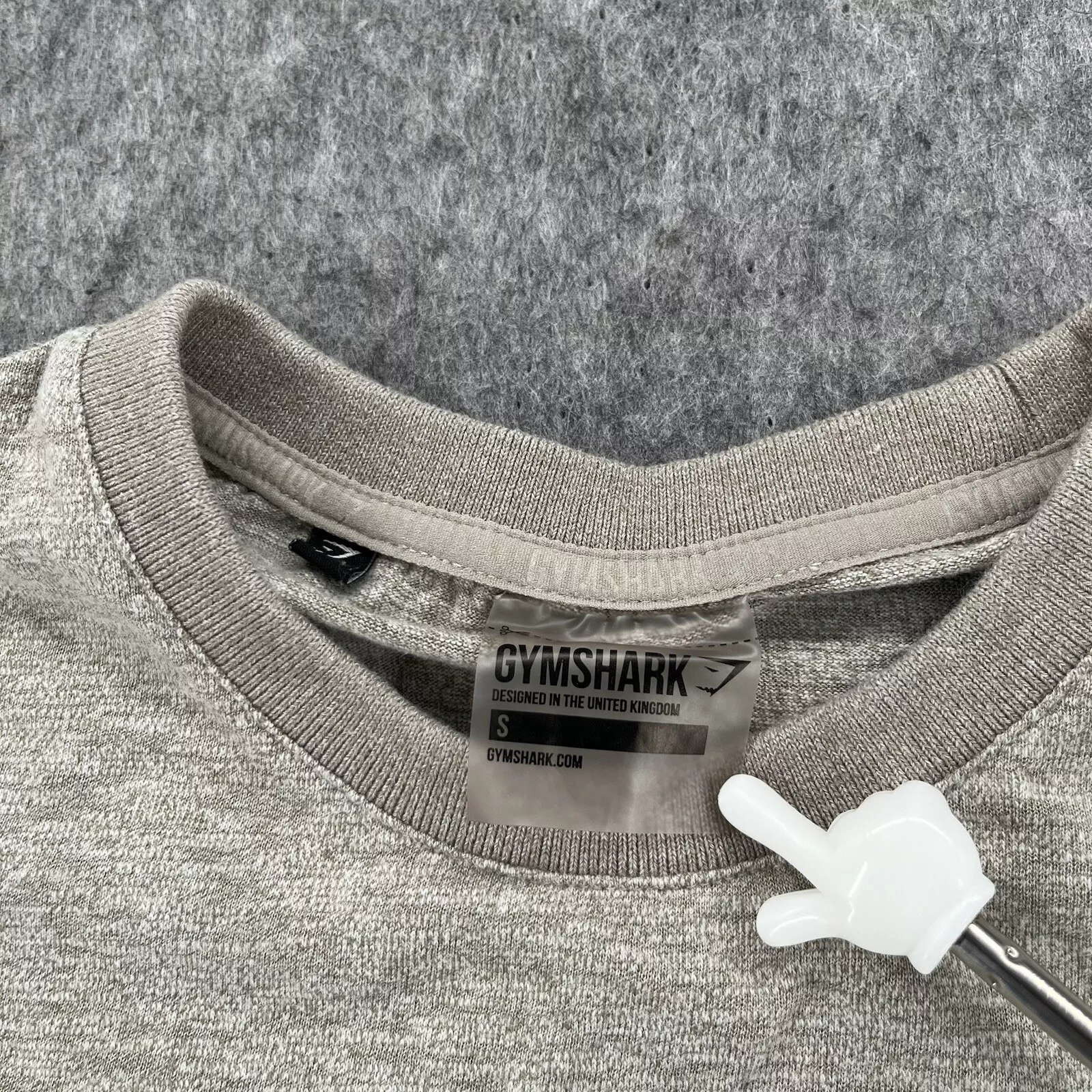 gymshark stone cotton performance training gym shirt