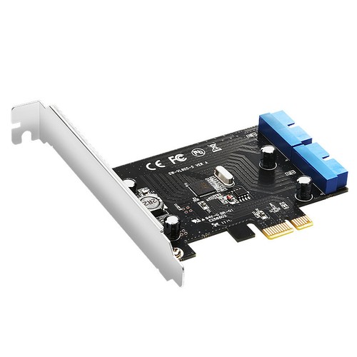 PCI Express to Dual 20 Pin USB 3.0 Controller Card PCI-E X1 to 2 Ports USB 3.0 - Picture 3 of 6