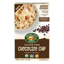Nature’s Path Organic Chocolate Chip Instant Oatmeal Gluten Free Non GMO 11oz