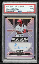 2021 Prizm Draft Picks Signing Sessions Elly De La Cruz PSA 9 MINT Auto uk2