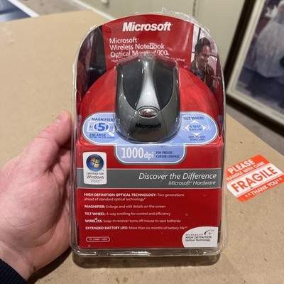 Microsoft Wireless Notebook Optical Mouse 4000  / New Open Box Condition