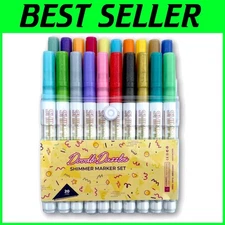 Double Line Outliner Markers - 20 ct School Supplies