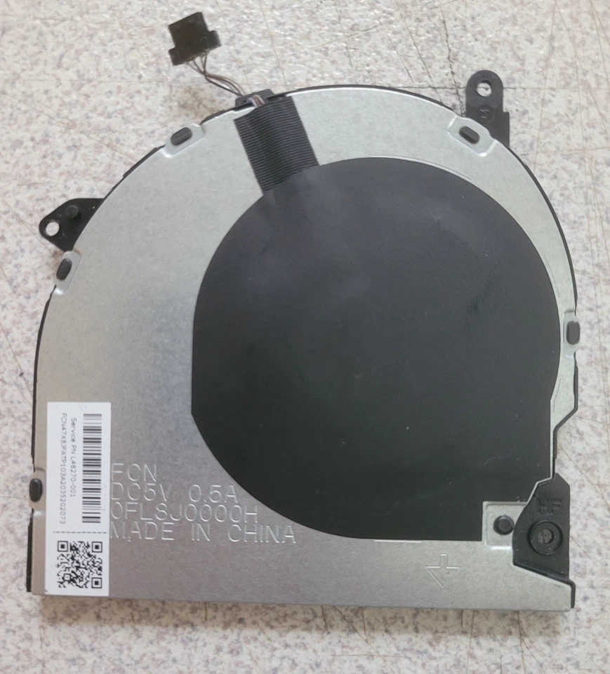 Genuine HP ProBook 440 G6 14" CPU GPU Fan L48270-001 W/ Heatsink L48266-001 - Image 2 of 2