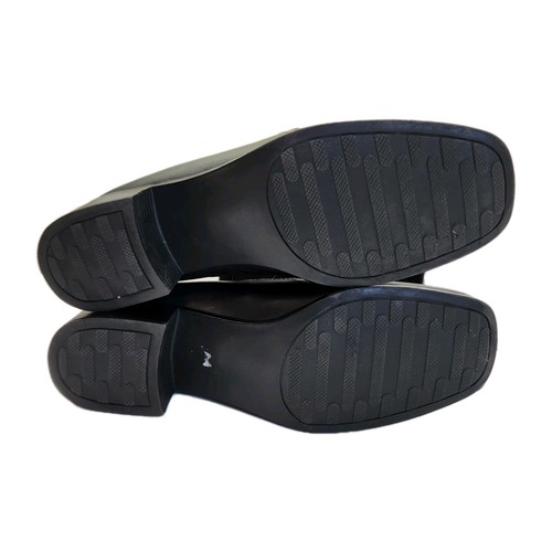 Naturalizer Loafers Womens 7.5 W Black Slip On Block Heel Comfort Dress Shoes - Picture 10 of 16