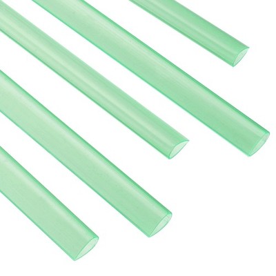 100Pcs Binding Bars, 8mm Binding Bars 50 Sheets Capacity, Clear Green