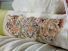 Stitching Safari! Big Cat Cub Cushion Design Cross stitch Design Chart