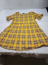 ANTHROPOLOGIE VIBE Rockabilly Short Ruffle Sleeve Shift Dress Stretch XXL